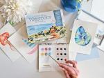 Coastal Paint-Your-Own Watercolor Cards Kit