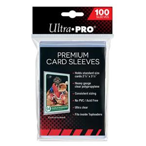 Ultra Pro Premium 100ct Clear Card Sleeves