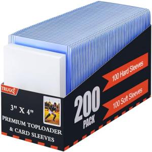 200 Premium Card Sleeves and Toploads for Collectibles
