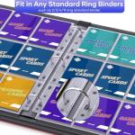 40 Pack 9-Pocket Card Protector Pages for Binders