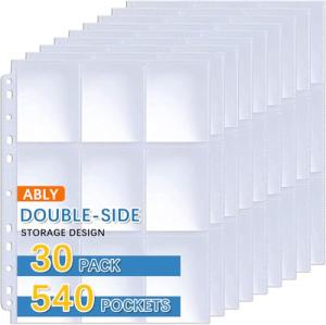 Double-Sided Trading Card Sleeves for Binders