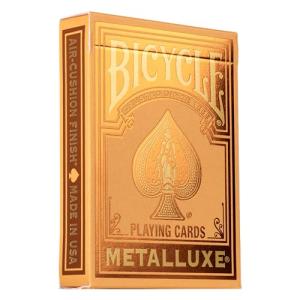 Bicycle Metalluxe Orange Poker Playing Cards