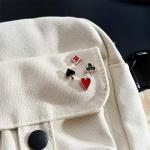 8-Piece Poker Card Enamel Brooch Pin Set