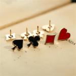 8-Piece Poker Card Enamel Brooch Pin Set