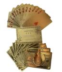 Luxury 24K Gold Foil Poker Playing Cards Set