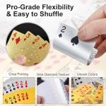 Waterproof Playing Cards Set – Gold & Silver