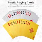 Waterproof Playing Cards Set – Gold & Silver