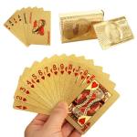 Luxury 24K Gold Foil Poker Playing Cards Set