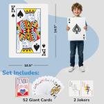 Giant Poker Jumbo Playing Cards - Extra Large Set