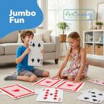 Giant Poker Jumbo Playing Cards - Extra Large Set