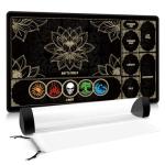 Magic Gathering Playmat with Colorful Land Design
