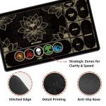 Magic Gathering Playmat with Colorful Land Design