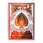 Bicycle 140th Anniversary Red & Gold Playing Cards