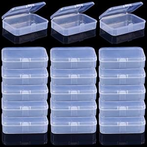 Clear Plastic Playing Card Storage Boxes - 18 Pack