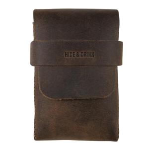 Classic Leather Playing Cards Case in Bourbon Brown