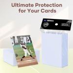 Mlikero 600 Clear Soft Trading Card Sleeves