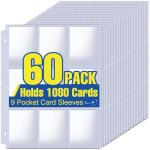 1080 Pocket Trading Card Sleeves for Binders
