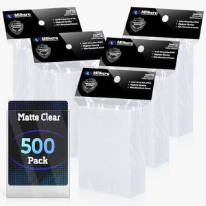 500 Matte Clear Card Sleeves for Trading Cards