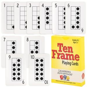 Ten Frames Playing Cards for Learning Fun