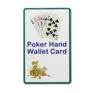 Poker Hand Wallet Card - Learn Card Games Fun!