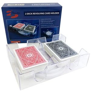 Yuanhe Rotating Playing Card Holder Tray - 2 Decks