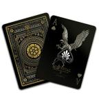 Mythical Creatures II Black Silver Gold Playing Cards