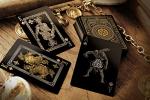 Mythical Creatures II Black Silver Gold Playing Cards