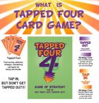 Tapped Four Original Card Game – Fun Strategy for 2-8 Players