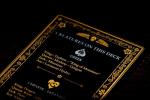 Mythical Creatures Playing Cards - Black & Gold Edition