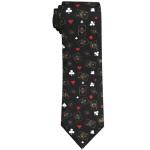 Men's Novelty Tie with Poker and Card Design