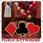 Jumbo Gold Casino Playing Cards - Party Decor