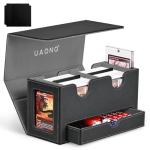 UAONO Double Storage Card Deck Box with Dice Tray