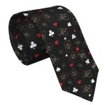 Men's Novelty Tie with Poker and Card Design