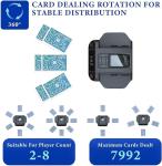 Automatic Card Shuffler and Dealer Machine with Buttons