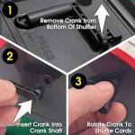 2 Deck Hand Crank Las Vegas Card Shuffler