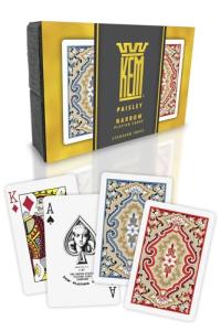 KEM Paisley Plastic Bridge Size Playing Cards - 2 Decks
