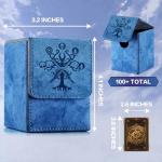 Navy Blue Magic Gathering Deck Box with Dividers