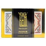KEM Paisley Plastic Bridge Size Playing Cards - 2 Decks