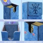Navy Blue Magic Gathering Deck Box with Dividers