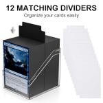 Mlikero 12-Pack Acrylic Card Deck Boxes