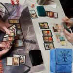 Navy Blue Magic Gathering Deck Box with Dividers