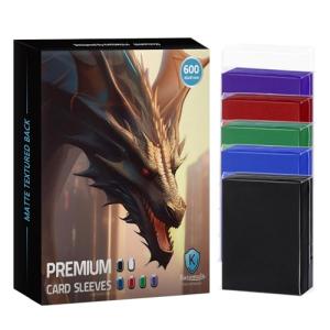 600CT Clear Front Textured Card Sleeves for MTG