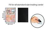 100 Black Holographic Trading Card Sleeves