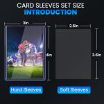 300 Card Sleeves and Toploaders for Collectibles