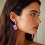 Colorful Playing Card Earrings and Necklace Set