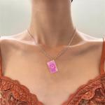 Colorful Playing Card Earrings and Necklace Set
