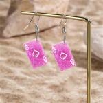 Colorful Playing Card Earrings and Necklace Set