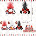 Casino Night Tiaras with Dice and Feathers