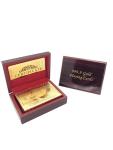 Luxury Waterproof Gold Playing Cards with Gift Box
