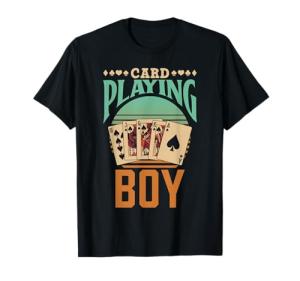 Cool Card Player Symbols T-Shirt for Kids